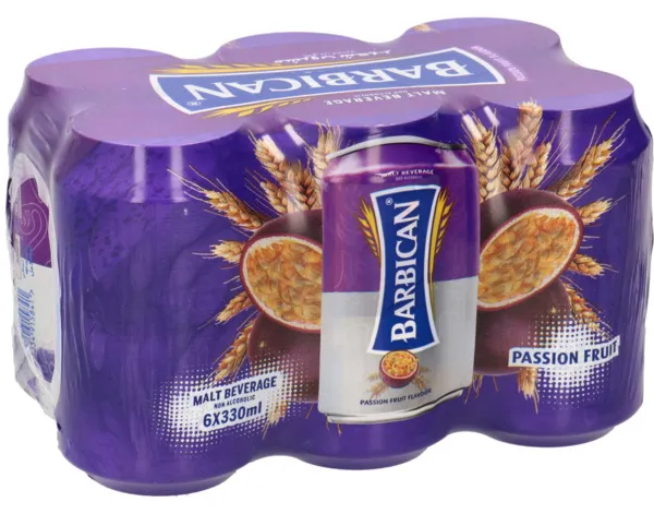 Barbican Passion Fruit Flavor Mal Beverage 6X330Ml