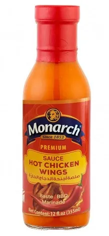 Monarch Premium Hot Chicken Wings Sauce 355Ml
