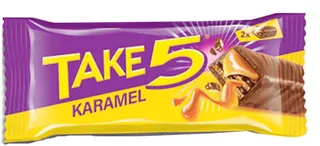 Take 5 Crunchy Waffer Karamel With Milk Chocolate 30G