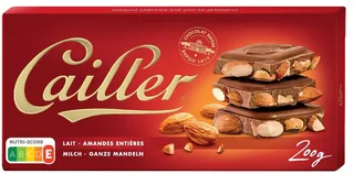 Cailler Milk Chocolate With Almonds 200G