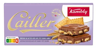 Cailler Kambly Milk Chocolate With Biscuit Pieces 180G