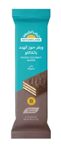 أرض الطبيعة لوح جوز الهند والكاكاو النباتية 40 جم