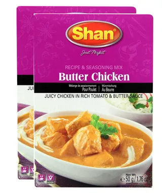 Shan Recipe & Seasoning Mix Butter Chicken 2X50G