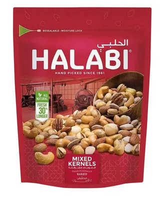 Halabi Traditionally Roasted Mix Kernels Plus Coated Peanuts 450G