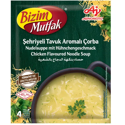 Ajinomoto Bizim Mutfak Chicken Flavoured Noodle Soup 58G