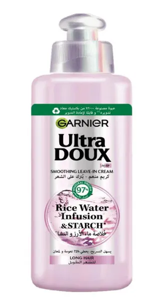 Garnier UltraDoux Rice Water Infusion & Starch Smoothing Leave-in Cream