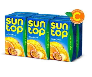 سن توب عصير فواكة مشكلة 250X6 مل