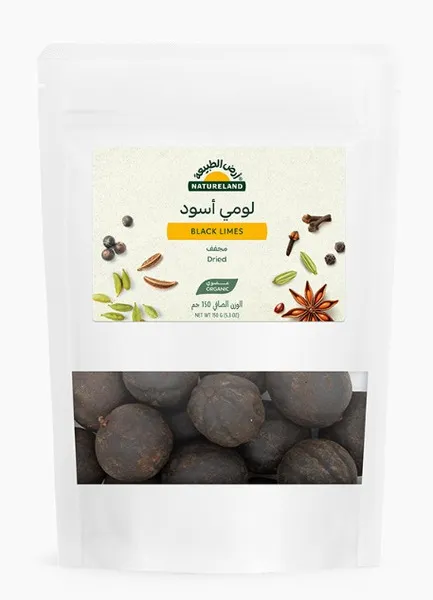 Natureland Organic Dried Black Limes 150G