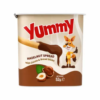 Yummy Hazelnut Spread With Cocoa & Breadsticks 52G