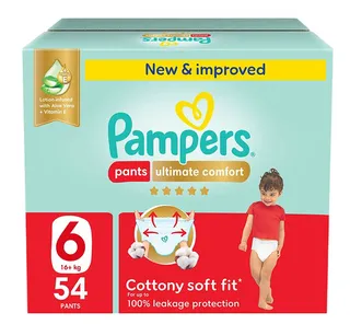 Pampers Ultimate Comfort Giant Size 6 Pants (16+ kg) 54pcs