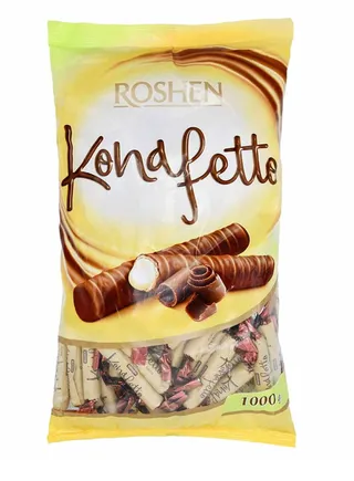 Roshen Konafetto Rolled Wafers Cocoa 1Kg