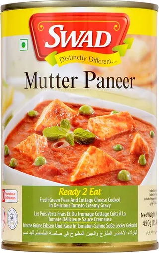 Swad Mutter Paneer Ready To Eat 450G
