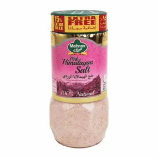 Mehran Pink Himalayan Salt 500G + 75G Plastic Bottle