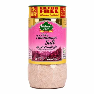 Mehran Pink Himalayan Salt 500G + 75G Plastic Bottle