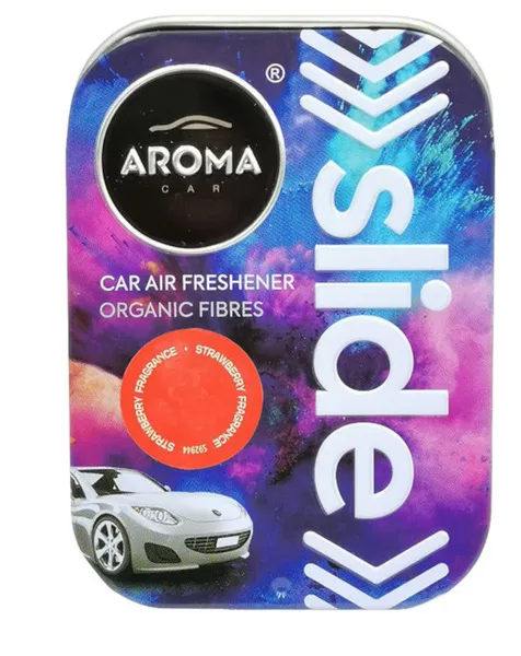 Aroma Car Organic Slide Freshener Strawberry 30G