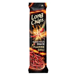 Long Chips Flaming Chili Potato Chips 75G