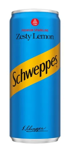 Schweppes Zesty Lemon Sparkling Drink 250ml