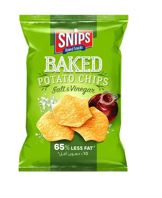 Snips Salt & Vinegar Baked Potato Chips 42G