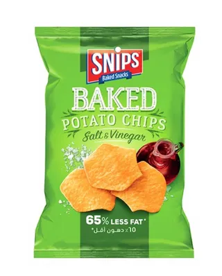 Snips Salt & Vinegar Baked Potato Chips 150G
