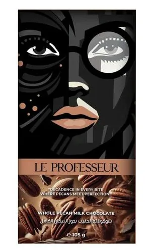 Le Professeur Whole Almond Milk Chocolate 105G