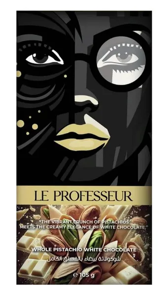 Le Professeur Whole Pistachio Milk Chocolate 105G