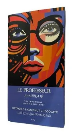 Le Professeur Pistachio & Coconut Chocolate 140G