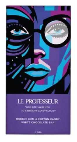 Le Professeur Bubble Gum & Cotton Candy White Chocolate 140G