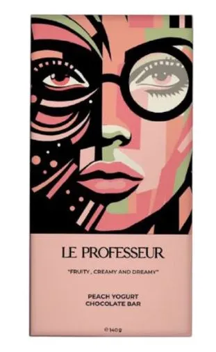 Le Professeur Peach Yogurt Chocolate 140G