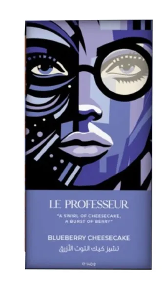 Le Professeur Blueberry Cheesecake Milk Chocolate 140G