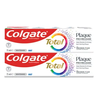 Colgate Total Plaque Pro-Release Toothpaste 2X75Ml