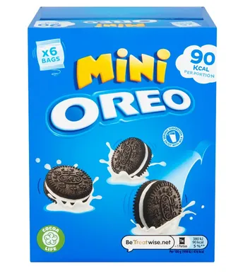 Oreo Mini Vanilla Sandwich Biscuits 114G
