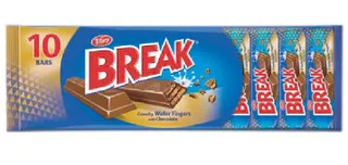 Tiffany Break Milk Chocolate Wafer Bars 10X12.5G
