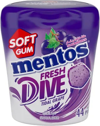 Mentos Fresh Dive Sugar Free Tidal Grape Soft Gum 88 g