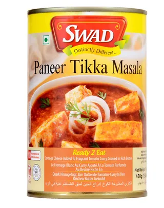 Swad Paneer Tikka Masala Ready-To-Eat Indian Meal 450G
