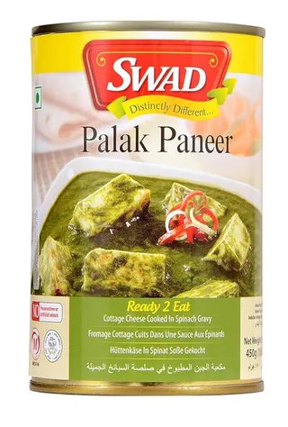 Swad Palak Paneer Ready-To-Eat Indian Meal 450G