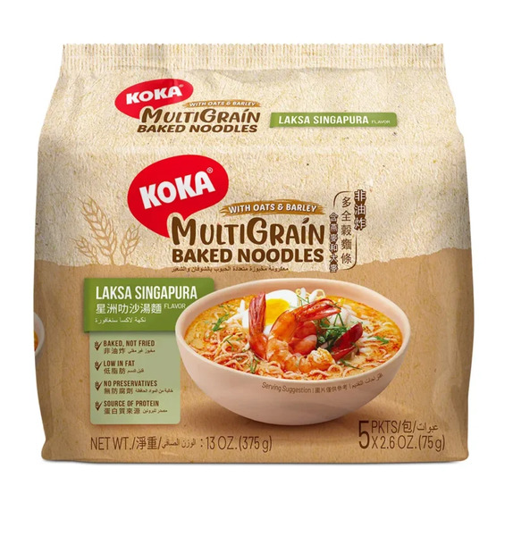 Koka Laksa Singapura Multigrain Baked Noodles 75G