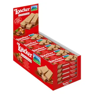 Loacker Napolitaner Hazelnut Cream Wafer 25X45G