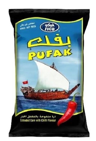 Fico Pufak Chilli Flavored Corn Puffs 150G