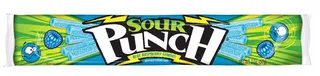Sour Punch Blue Raspberry Candy Straws 57G