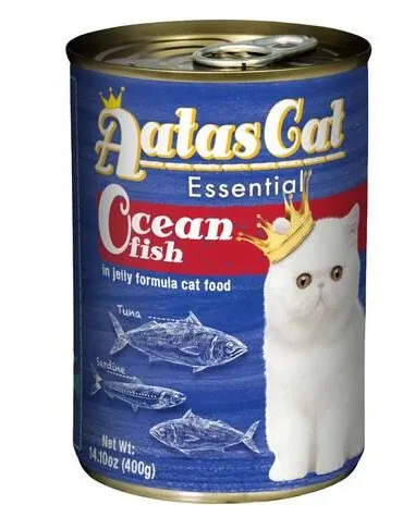 Aatas Essential Ocean Fish In Jelly Canned Cat Food 400G