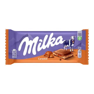 Milka Caramel Milk Chocolate Bar 95G