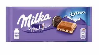 Milka Oreo Milk Chocolate Bar 90G