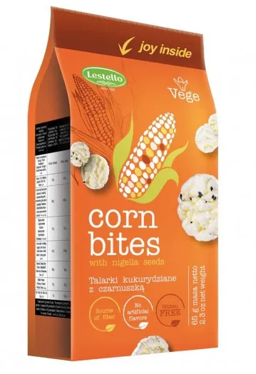 Lestello Corn Bites With Nigella Seeds 65G