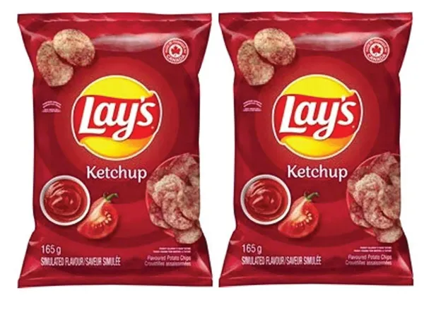 Lay's Ketchup Flavored Potato Chips 2X165G