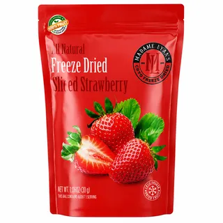 Madame Lyra's Freeze Dried Sliced Strawberries 16G