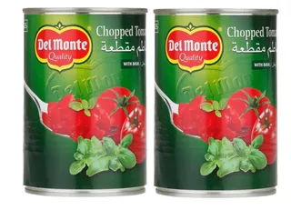 Del Monte Chopped Tomatoes With Basil 2X400G