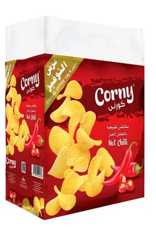 Corny Hot Chilli Flavored Potato Chips 12G