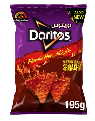 Doritos Flamin' Hot Screamin' Sriracha Chips 195G