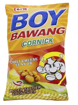 Boy Bawang Cornick Chili Cheese Corn Snack 80G