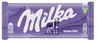 ميلكا شوكولاتة بالحليب الألبي 90 جم